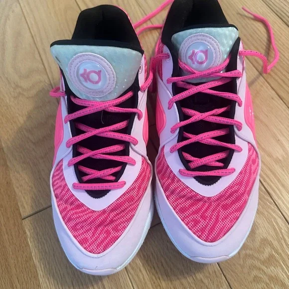 Nike KD Black and Pink Athletic Shoes - Picture 4 of 8